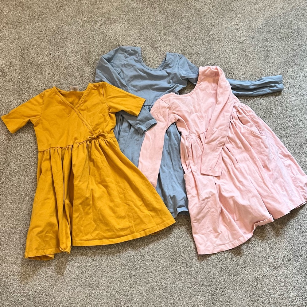 Hanna Andersson | 3 Swing Dresses Bundle | Size 6-7 / 120 | Good Condition